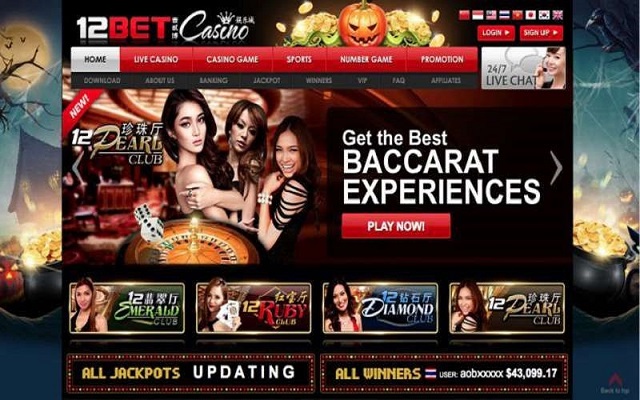 Thông Tin Nhà Cái 12Bet 23 Cá cược Casino trực tuyến