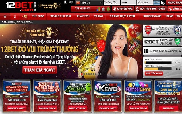 Thông Tin Nhà Cái 12Bet 17 Tần suất bảo trì nâng cấp hệ thống