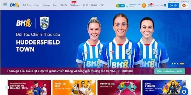 So sánh nhà cái SHBET và BK8 về chương trình thưởng VIP 5 Giao diện chính của nhà cái BK8