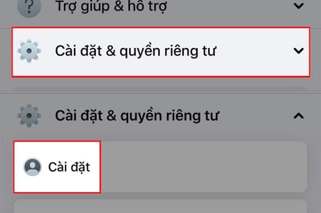 Ẩn người mình theo dõi trên facebook bằng điện thoại di động bước 1