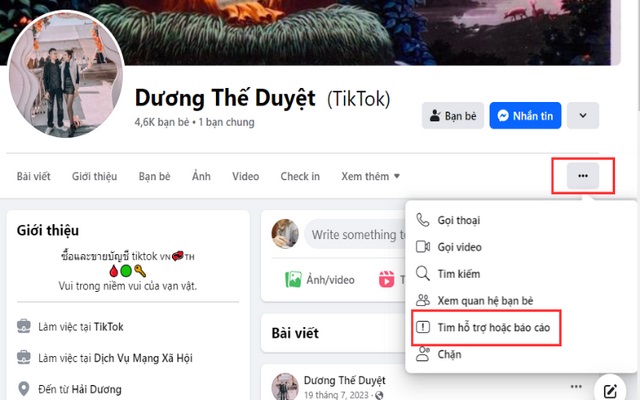 Cách báo cáo facebook giả mạo tìm hỗ trợ