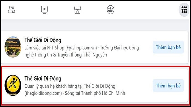 Trên thanh tìm kiếm của Facebook, nhập tên bạn bè muốn tìm