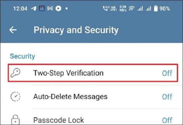 Hãy lựa chọn bật tính năng Two-Step Verification