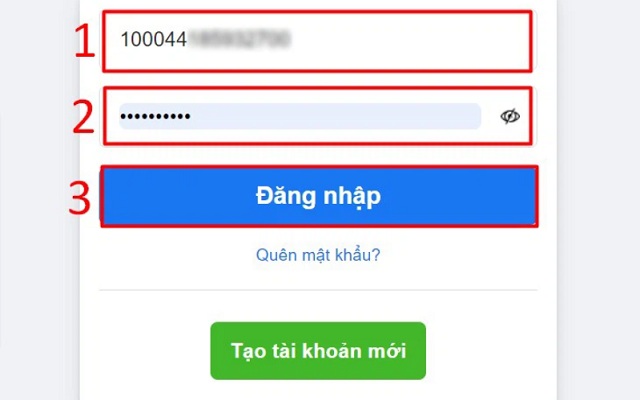 Khôi phục Facebook bằng tên người dùng