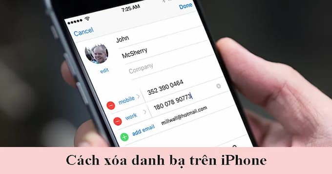 Cách xóa nhiều danh bạ cùng lúc trên iphone